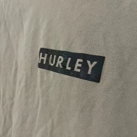 Hurley Men’s Olive Green Short Sleeve Crewneck T-Shirt Size Large - Picture 3 of 6
